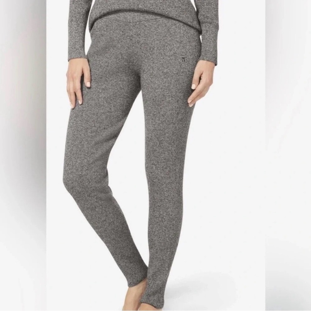 Tommy‎ John Loungewear Ribbed Sweater Legging in Heather Gray.
